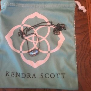 Kendra Scott Elisa Gunmetal Necklace.